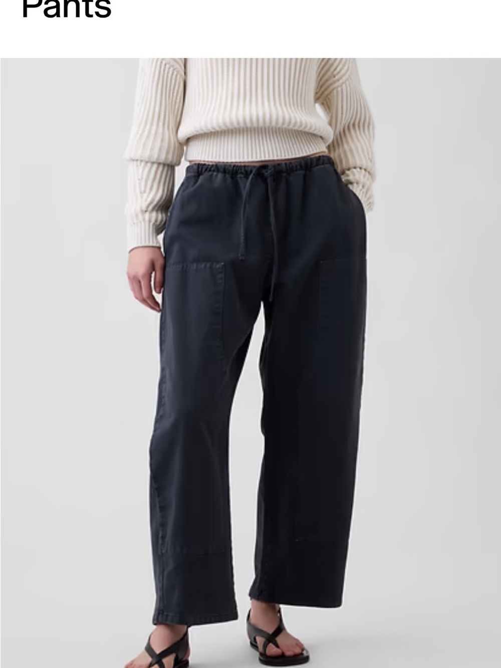 Gap double knee barrel pants